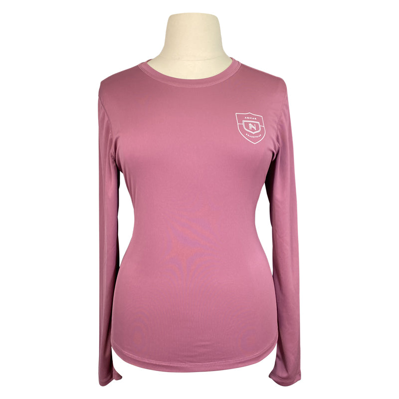 Asmar Equestrian Sustainable Logo Tee in Mauve - Women's XS