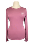Asmar Equestrian Sustainable Logo Tee in Mauve - Women's XS