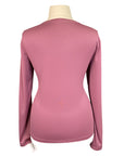 Asmar Equestrian Sustainable Logo Tee in Mauve - Women's XS