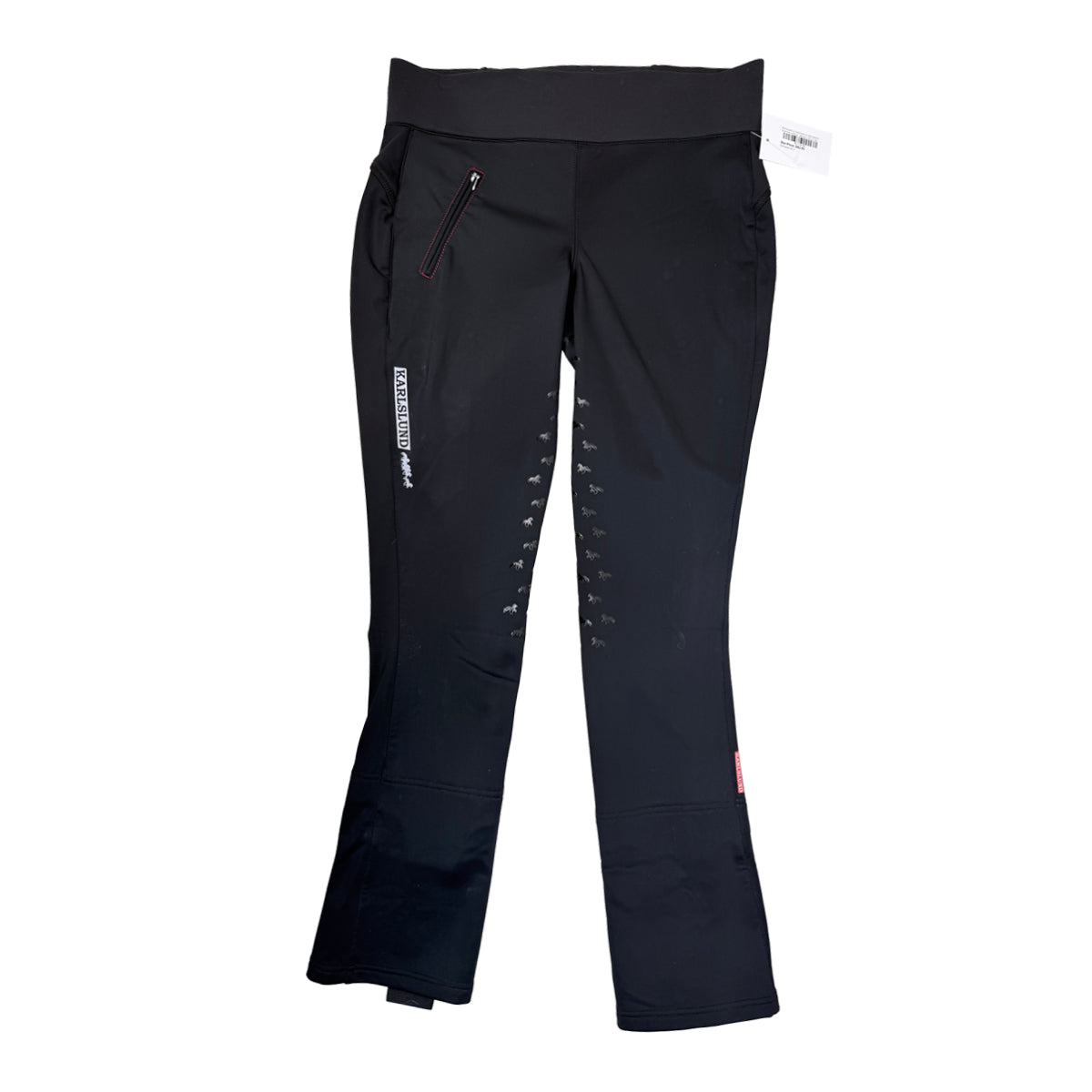 Karlslund Full Seat Fleece Lined Jodphur Breeches in Black