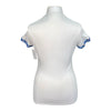 Animo Short Sleeve Competition Shirt in White/Blue Plaid