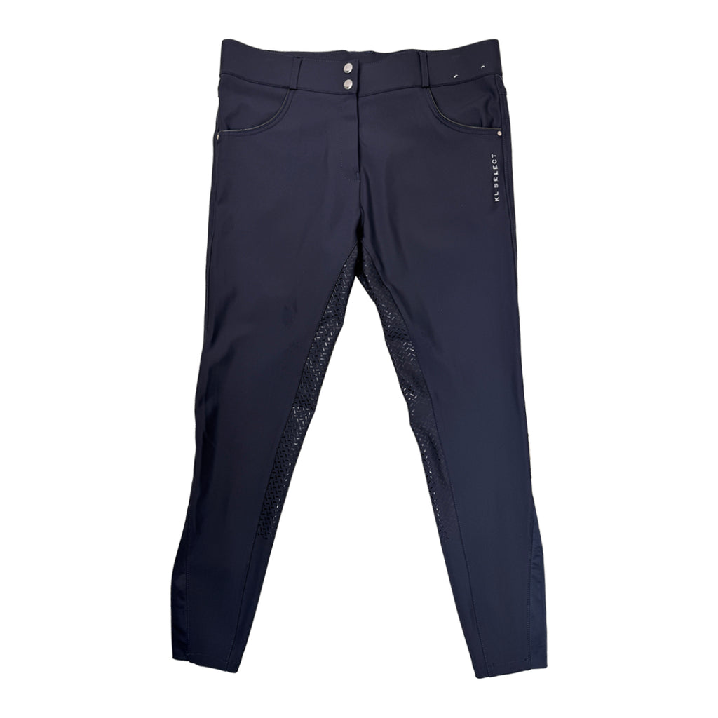 KL Select Gabrielle Full Seat Breeches in Navy