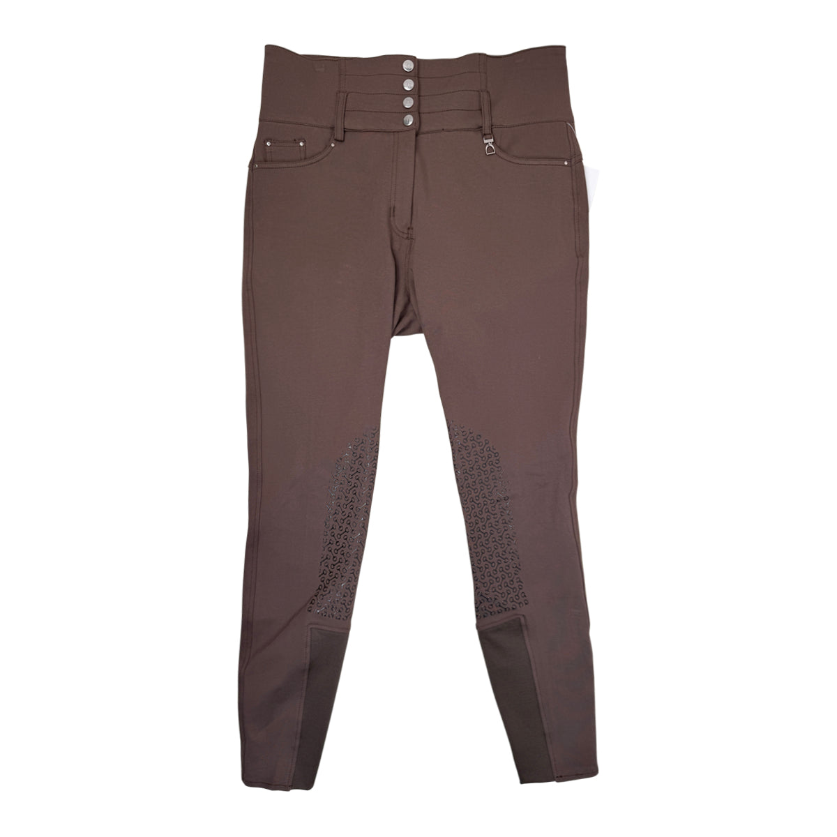 Horze 'Tara' Knee Patch Breeches in Chocolate