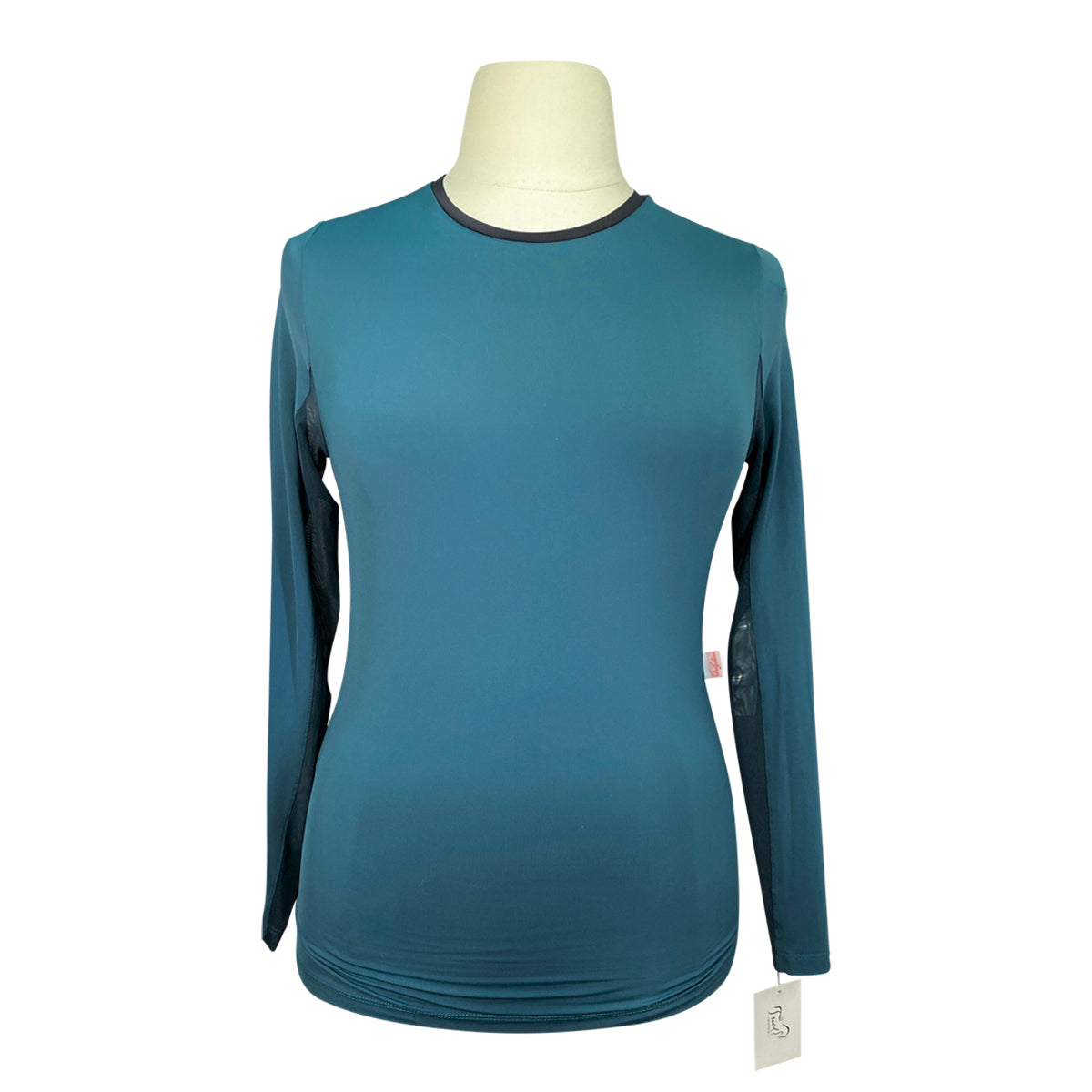 Tailored Sportsman IceFil Long Sleeve Crew Shirt in Indigo/Black