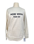 Equine & Design 'More Whoa Than Go' Weekend Fleece Crewneck Sweatshirt in Granite Heather