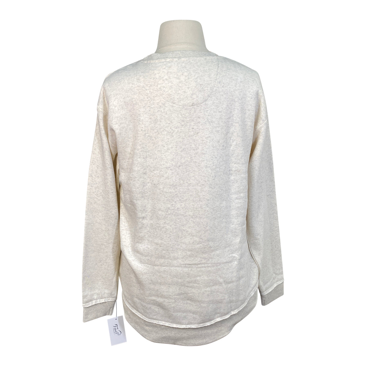 Equine & Design 'More Whoa Than Go' Weekend Fleece Crewneck Sweatshirt in Granite Heather