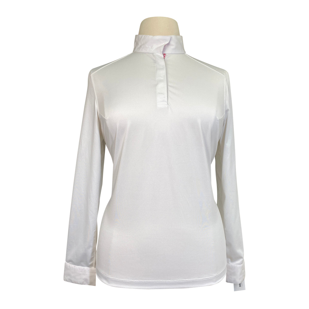 Dover Saddlery CoolBlast Show Shirt in White/Pink Flowers