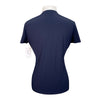 Cavalleria Toscana Mesh Top Competition Polo in Navy