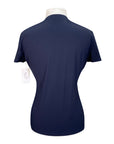 Cavalleria Toscana Mesh Top Competition Polo in Navy