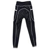 Riding Sport 'Poppy' Full Seat Tights in Black/White Stitching