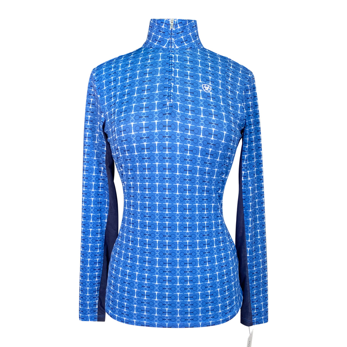 Ariat TEK 'Heat Series' Long Sleeve Shirt in Royal Blue/ Bits