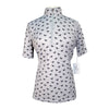 Kerrits 'Ice Fil' Lite Short Sleeve Shirt in Grey/ Running Horses