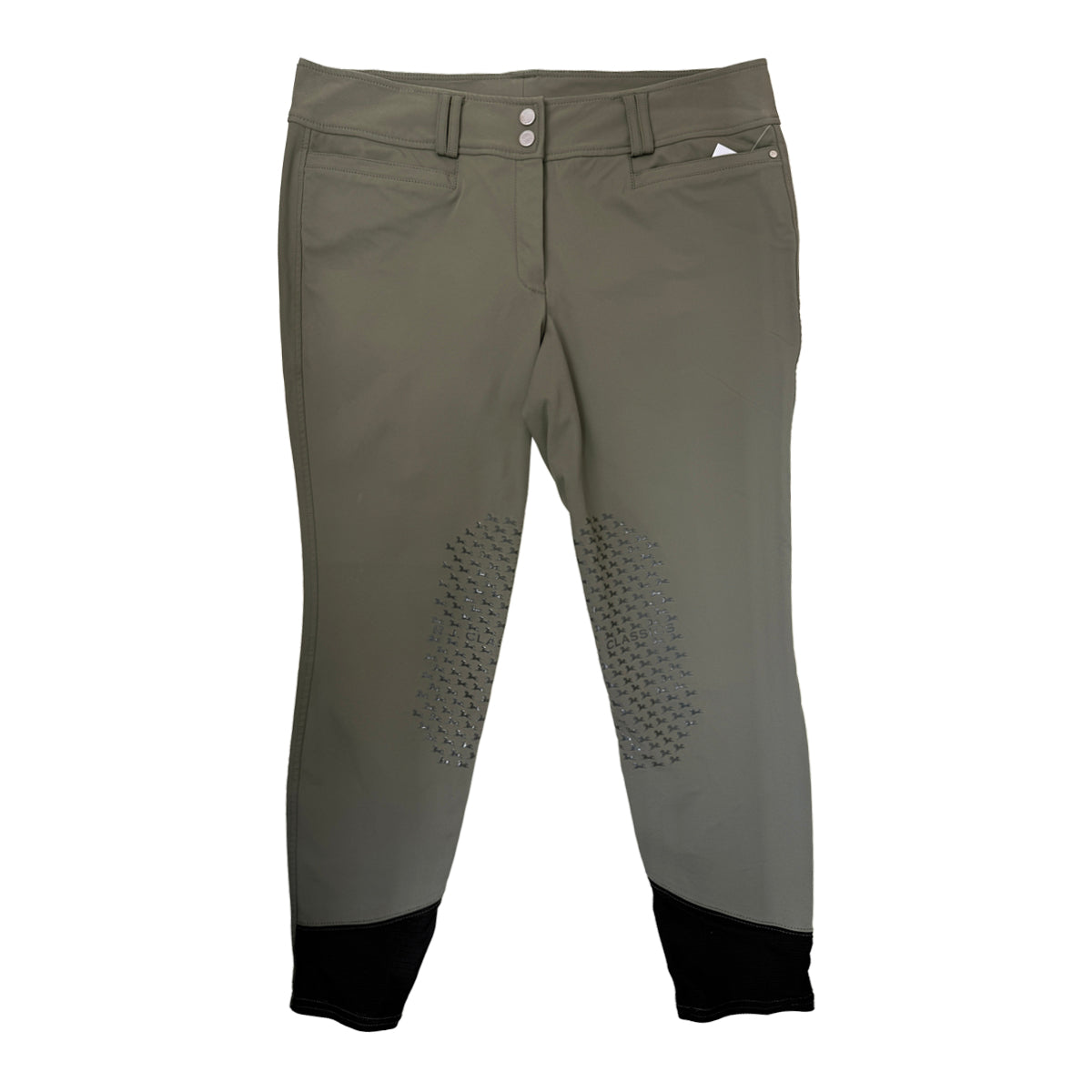 RJ Classics 'Harper' Knee Patch Breeches in Dusty Sage