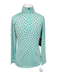Kerrits Ice Fil Lite Long Sleeve in Spearmint Pinwheel Horse
