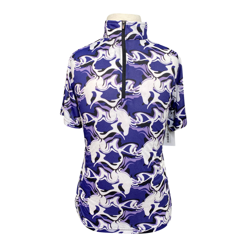 Kerrits 'Aire Ice Fil' Shirt in Purple/White Horses