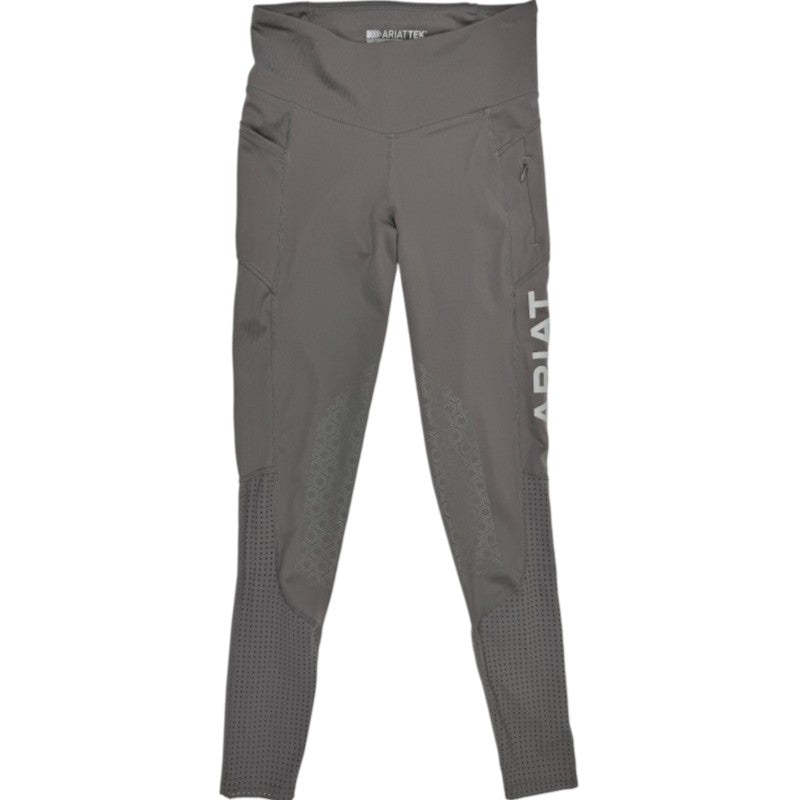 Ariat 'EOS' Knee Patch Tights in Elephant Grey