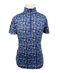 Kerrits 'Always Cool Ice Fil®' Short Sleeve in Navy/Leaves and Horses