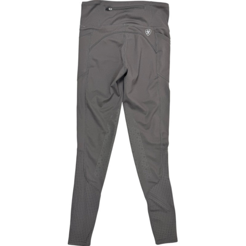 Ariat 'EOS' Knee Patch Tights in Elephant Grey