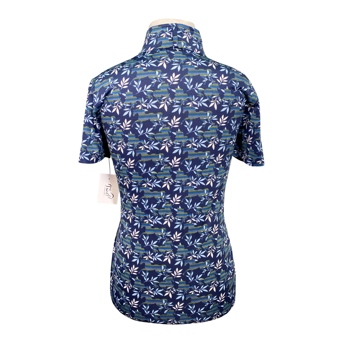 Kerrits 'Always Cool Ice Fil®' Short Sleeve in Navy/Leaves and Horses