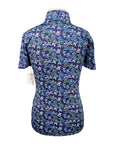 Kerrits 'Always Cool Ice Fil®' Short Sleeve in Navy/Leaves and Horses