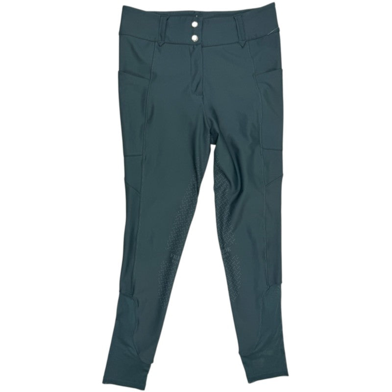 Free Ride Equestrian 'Lux' Full Seat Breeches in Hunter Green