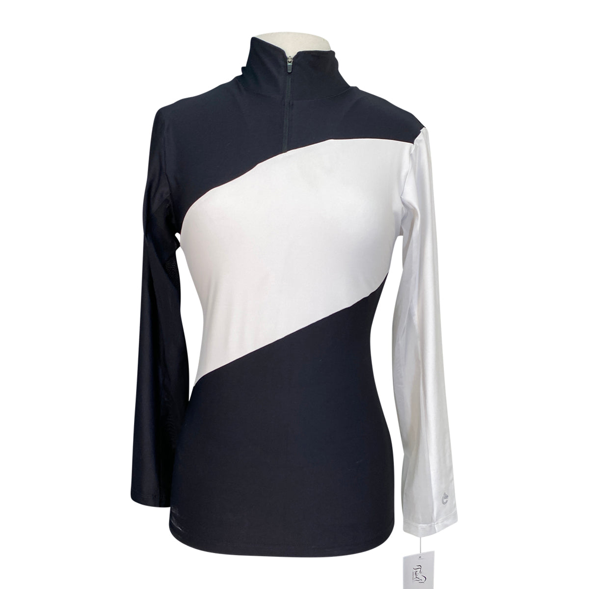 Criniēre 'Sophie' Schooling Top in Black/White
