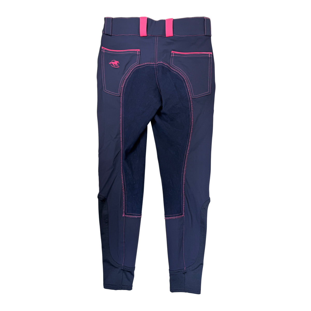 SmartPak Piper 'Evolution' Full Seat Breeches in Navy/Pink 