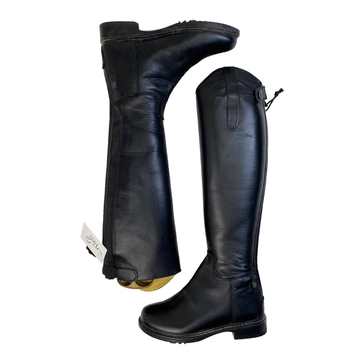 TuffRider Baroque Dress Boots in Black - Children&#39;s 3 Slim / Reg