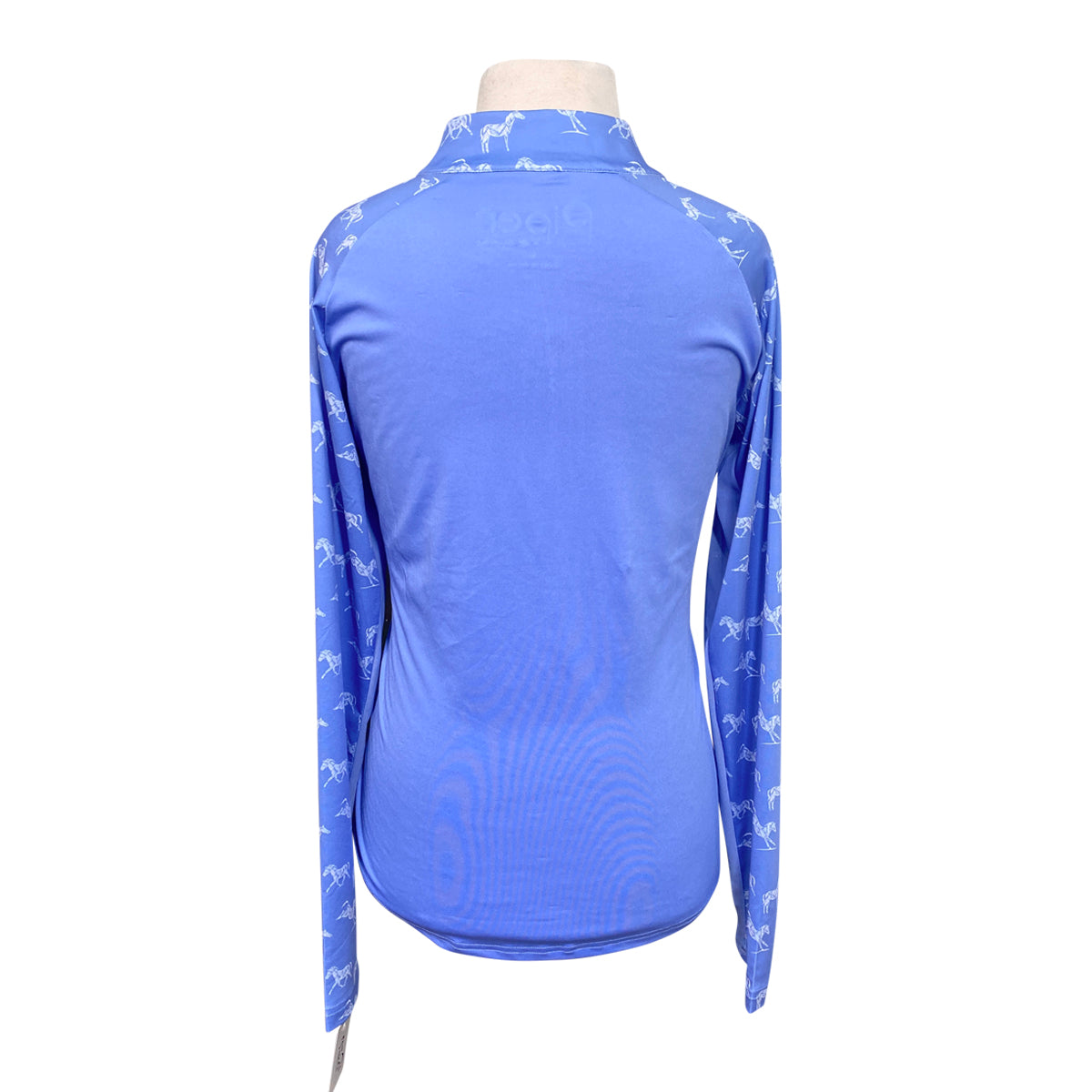 Smartpak Piper 'SmartCore' Cooling Sun Shirt in French Blue/ Running Horses 