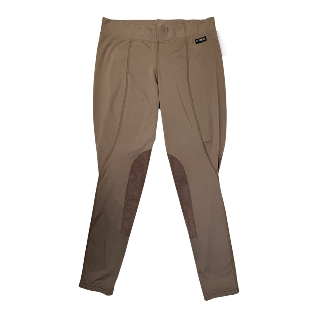 Kerrits Knee Patch Tights in Dark Tan