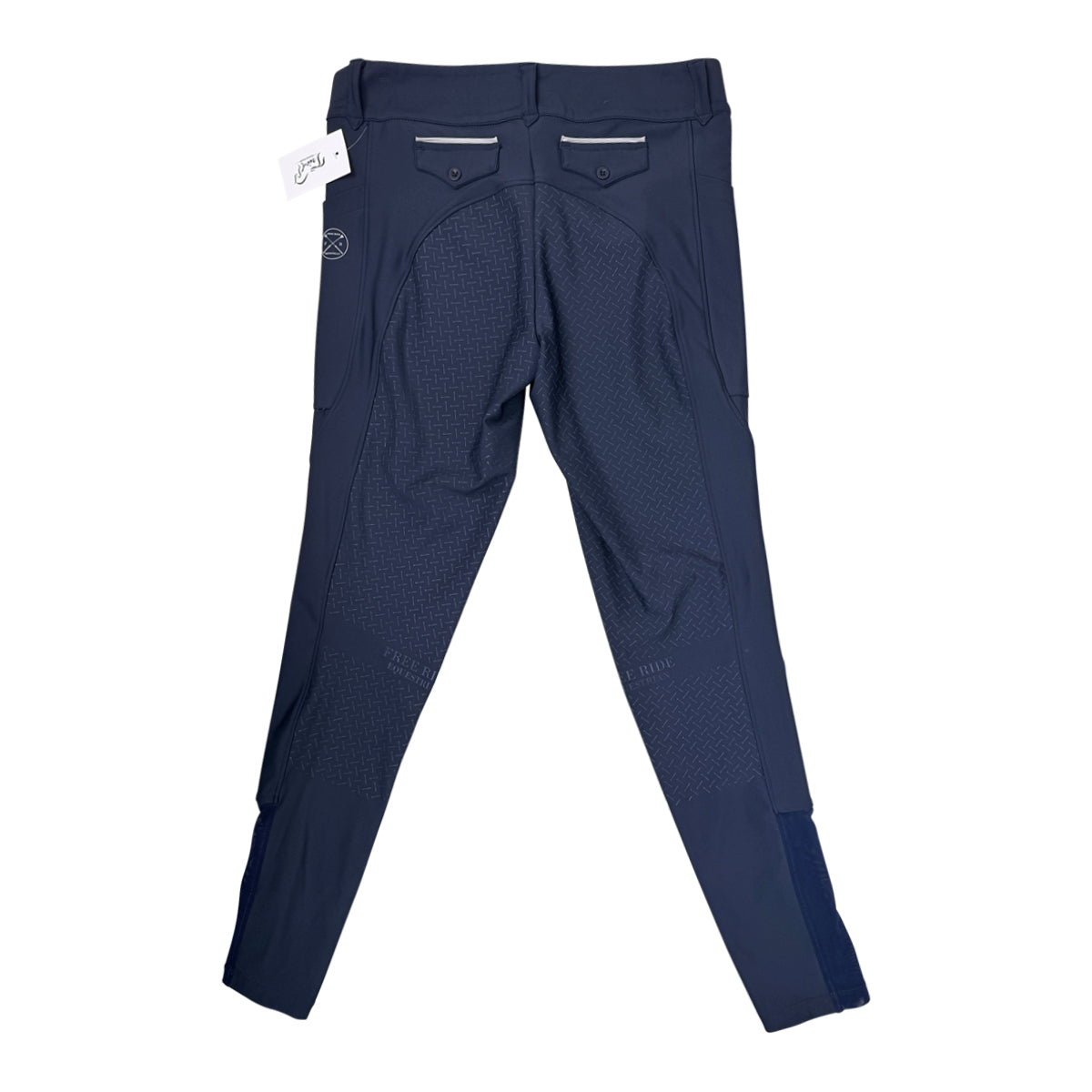 Free Ride Equestrian 'Lux' Full Seat Breeches in Navy