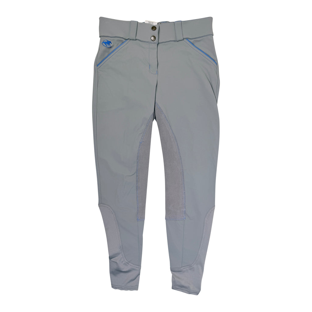 SmartPak Piper 'Evolution' Full Seat Breeches in Grey - Women's 26R
