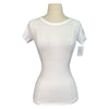 Fit Eq Short Sleeve Seamless Schooling Shirt in White