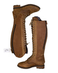 Tredstep 'Legacy' Front Lace Tall Boots in Mahogany