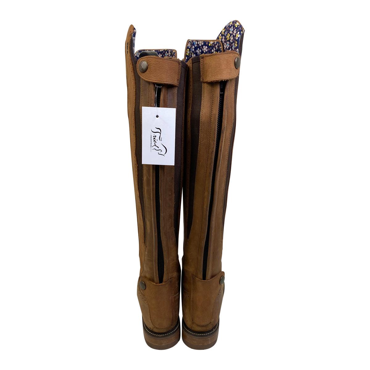 Tredstep 'Legacy' Front Lace Tall Boots in Mahogany