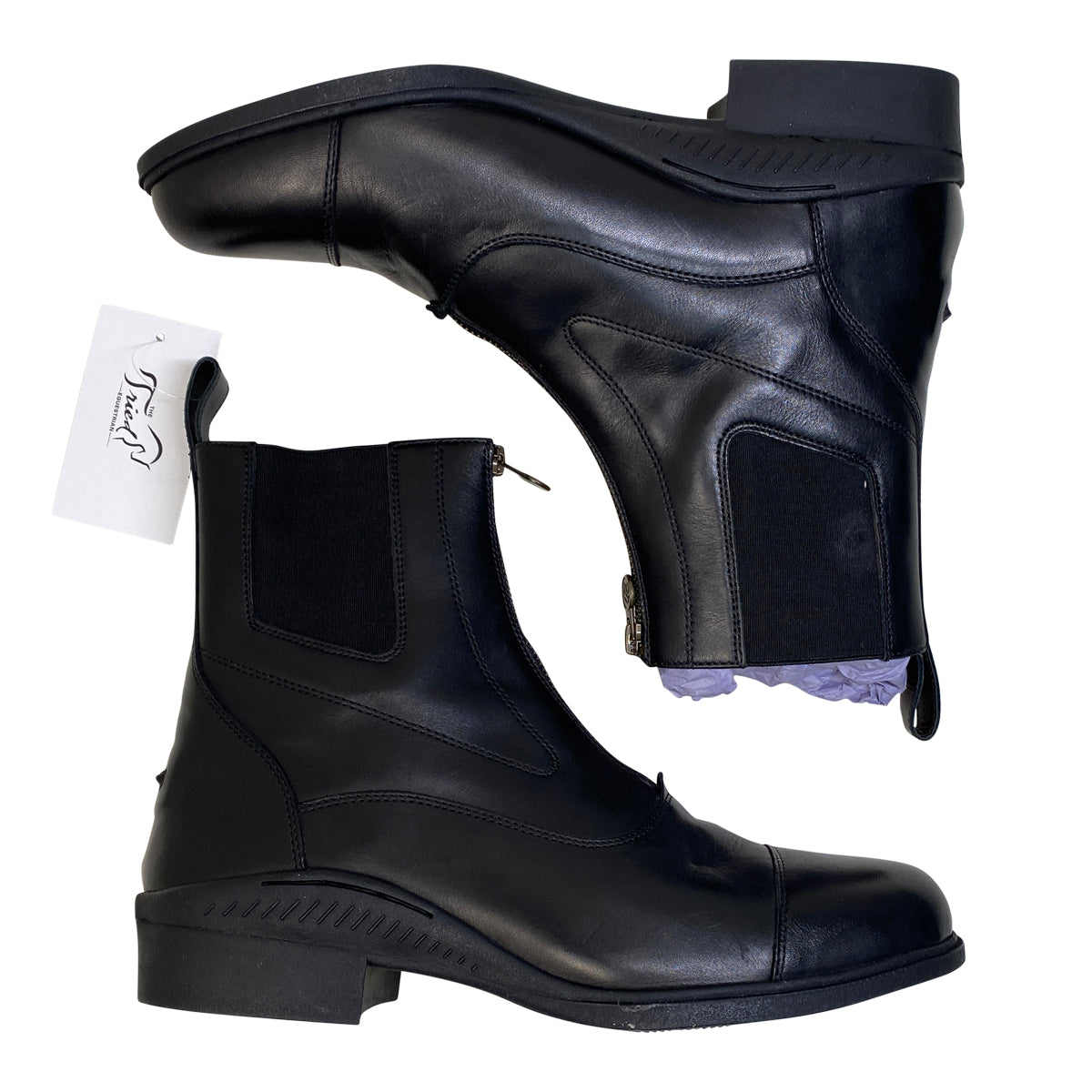 Ovation Men's 'Aeros Showmaster' Zip Paddock Boot in Black