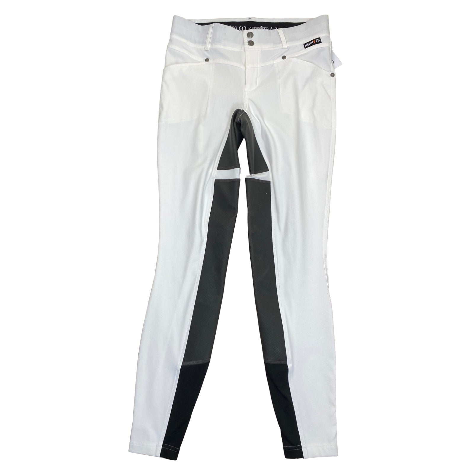 Kerrits Crossover II Full Seat Breeches in White/Grey