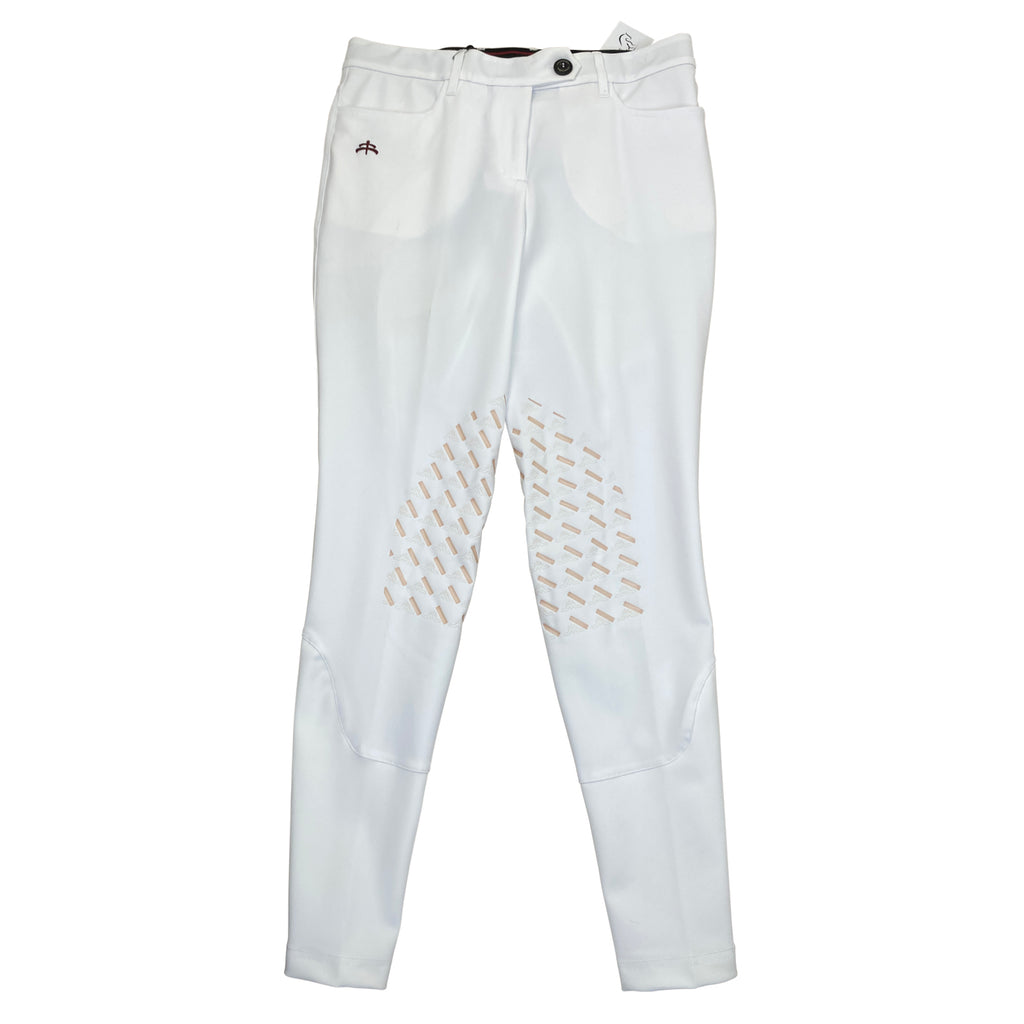 MakeBe 'Anna' Breeches in White - Women's IT 36 (US 22)