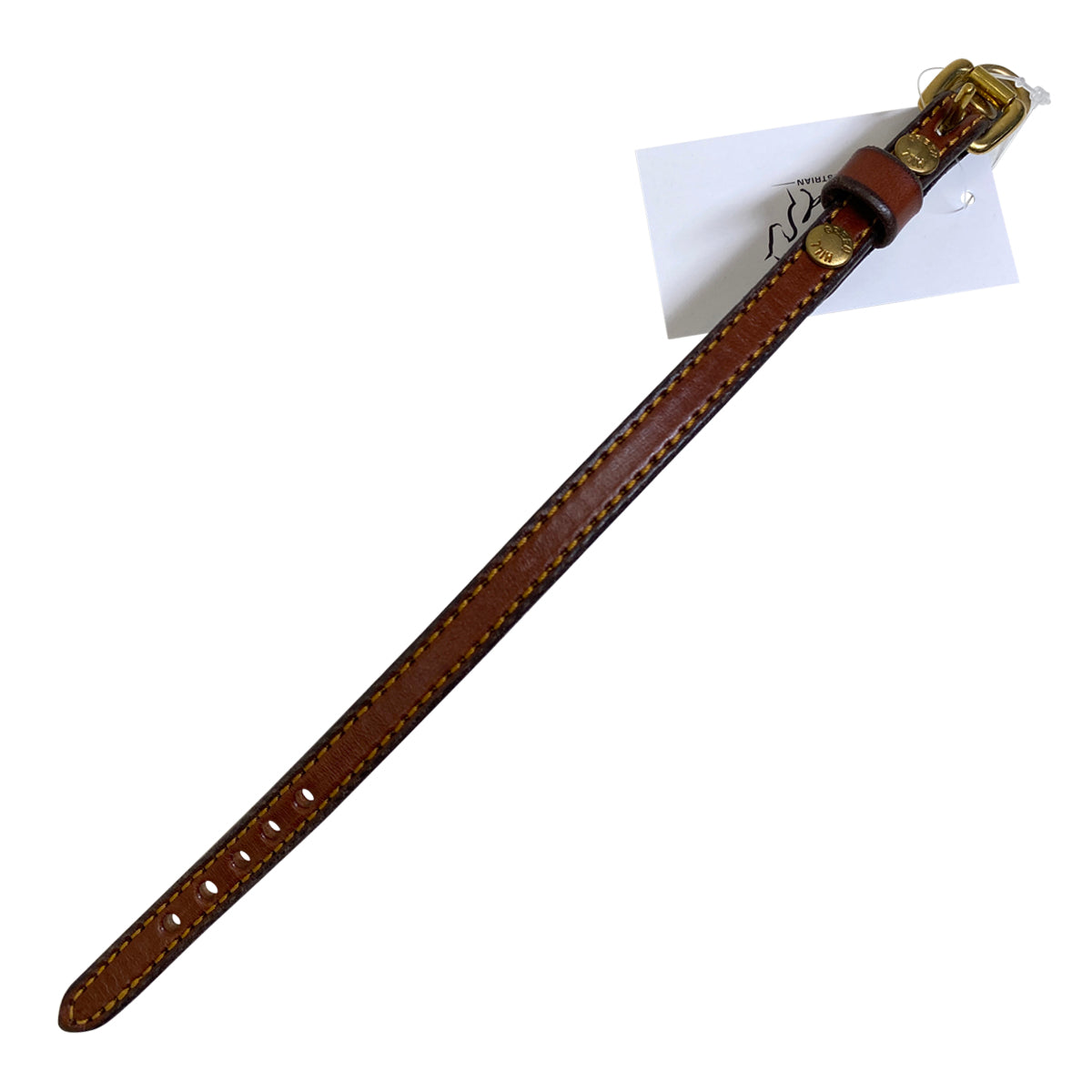 Green Hill Dog Collar in Chestnut 