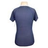 Ariat 'Aptos Vent' Competition Shirt in Navy/White Collar - Children's L/G (12)