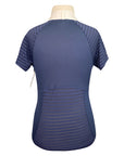 Ariat 'Aptos Vent' Competition Shirt in Navy/White Collar - Children's L/G (12)