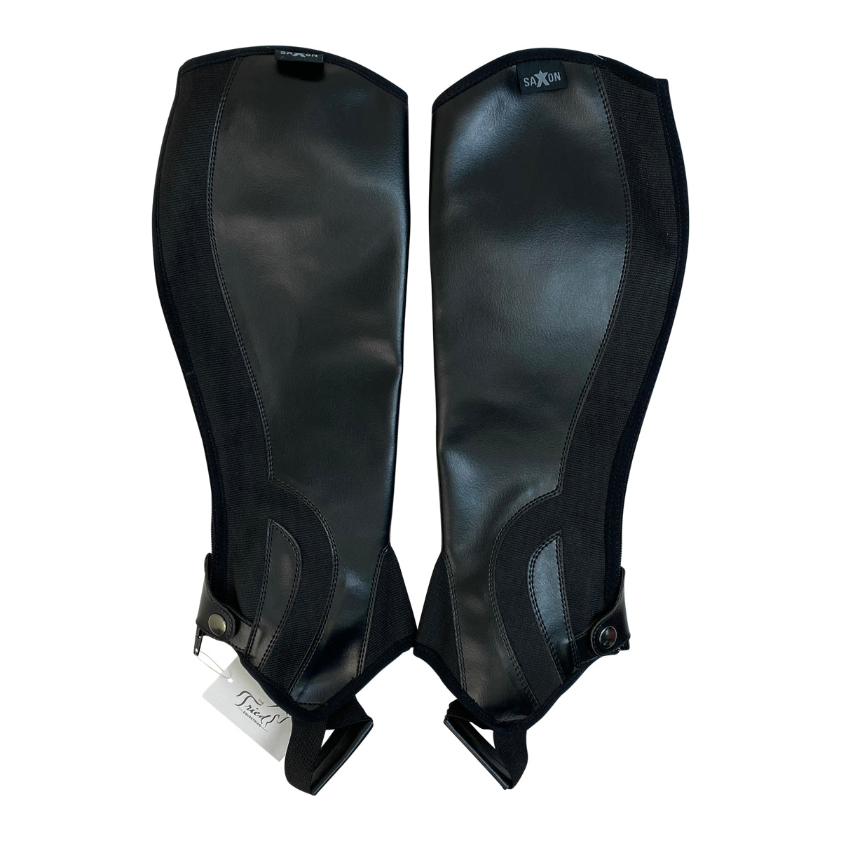 Saxon Equileather Half Chaps in Black