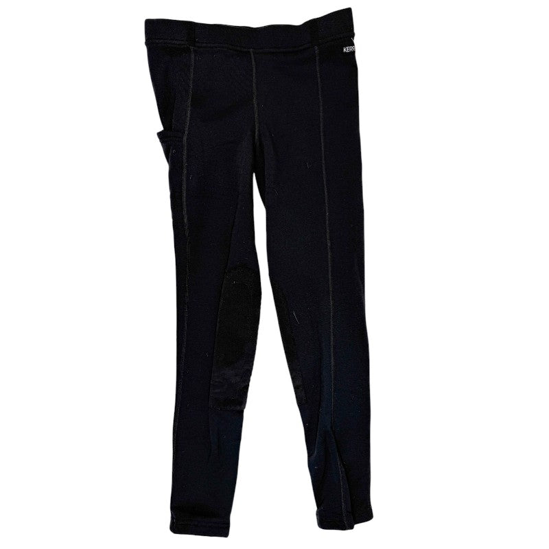Kerrits Kids Fleece Lined Winter Riding Tights in Black