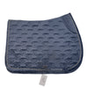 PS of Sweden Velvet Monogram Saddle Pad in Mist Blue