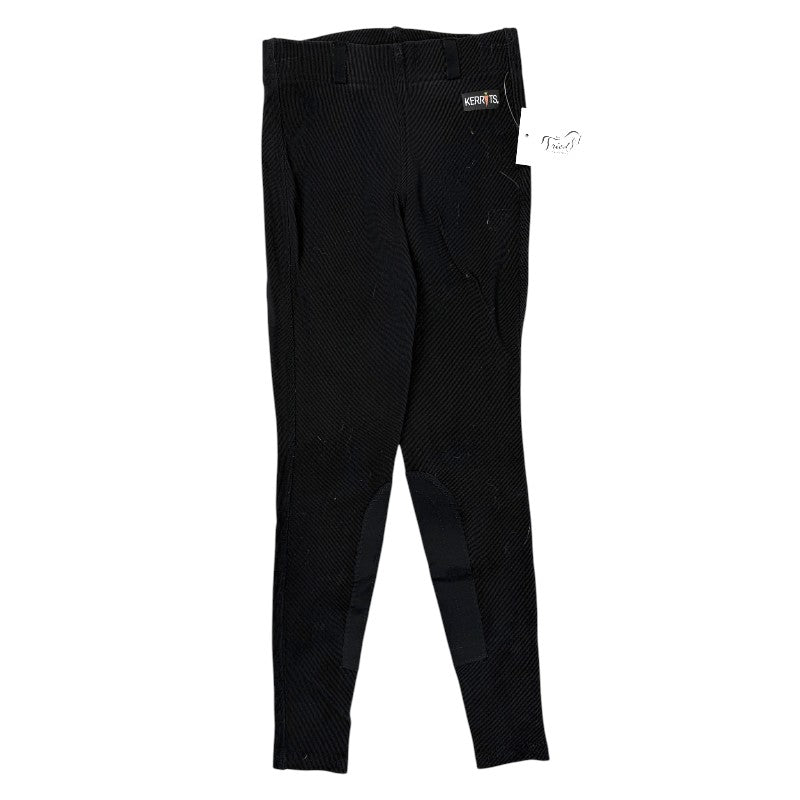 Kerrits Microcord Knee Patch Tights in Black