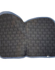 PS of Sweden Velvet Monogram Saddle Pad in Mist Blue