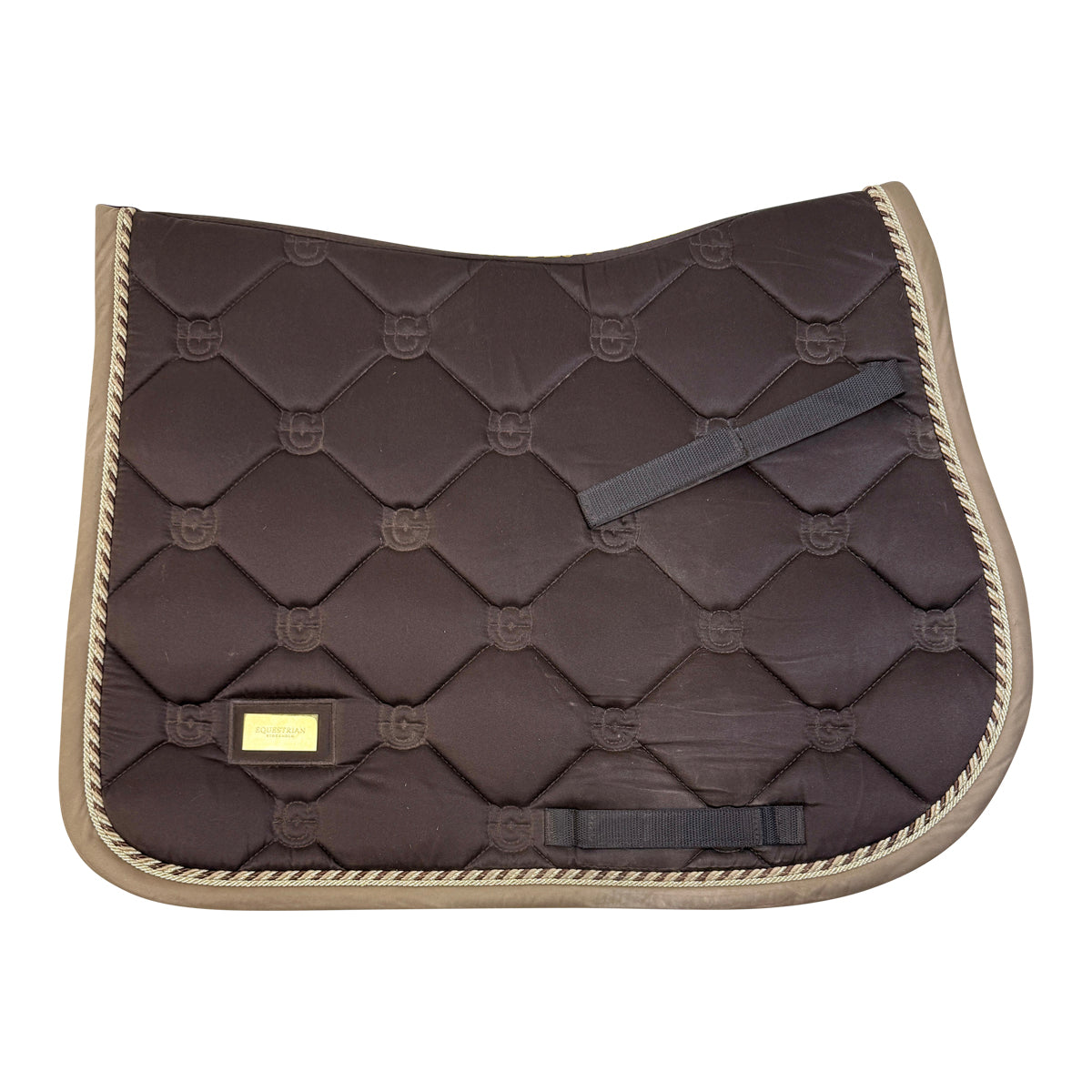 Equestrian Stockholm Jump Saddle Pad in Golden Brown