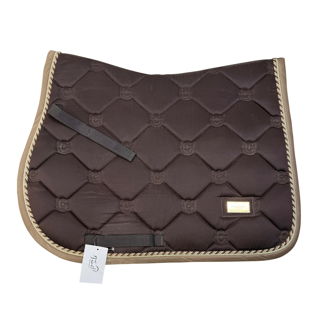 Equestrian Stockholm Jump Saddle Pad in Golden Brown