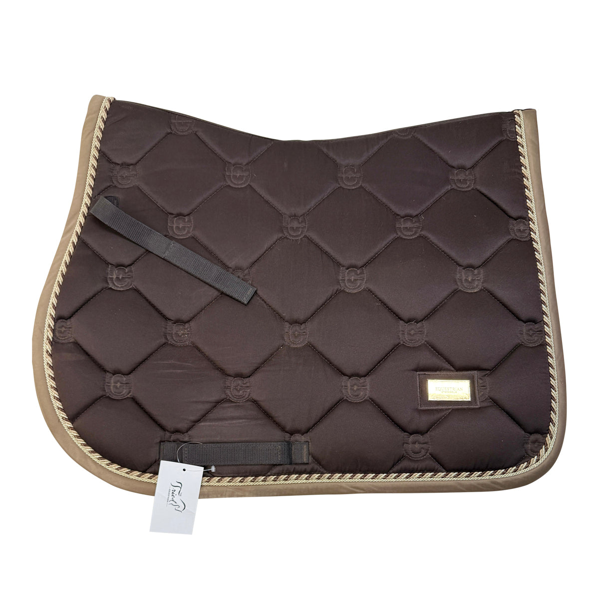 Equestrian Stockholm Jump Saddle Pad in Golden Brown