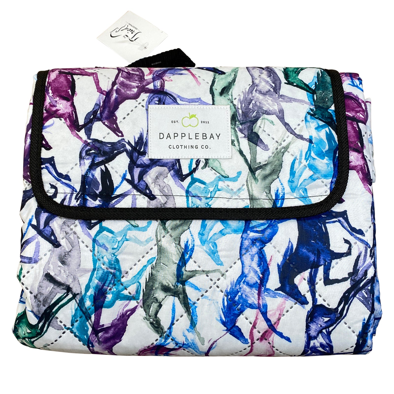 Dapple Bay x Cavali Club Horse Show Blanket in Colorful Gallop - One Size